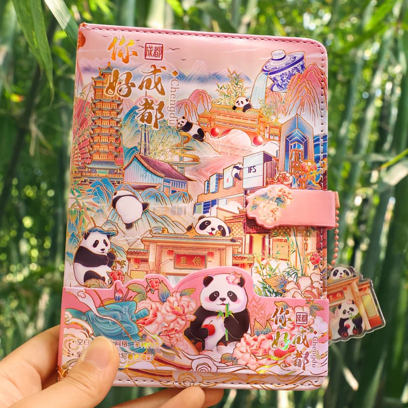 National popular city handbook, good-looking student notebook, leather-bound book, school supplies wholesale customization