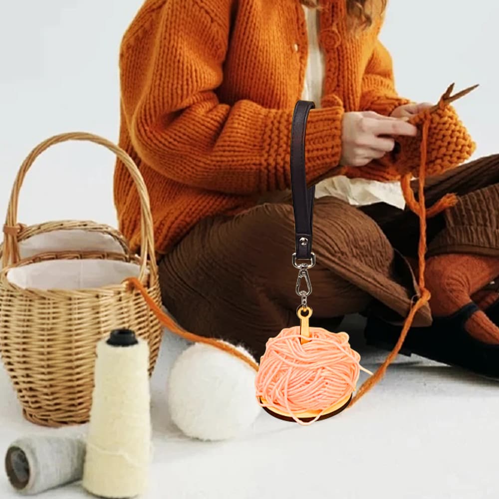 Amazon Cross-border New Portable Wrist Yarn Rack Wooden Crochet Spinning Rack Wooden Crafts