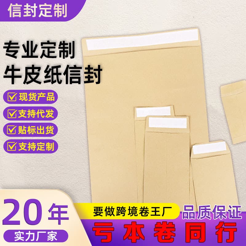 Office Culture Paper Envelope 165*110mm 100pcs/pack White Paper Envelope For Business Letter