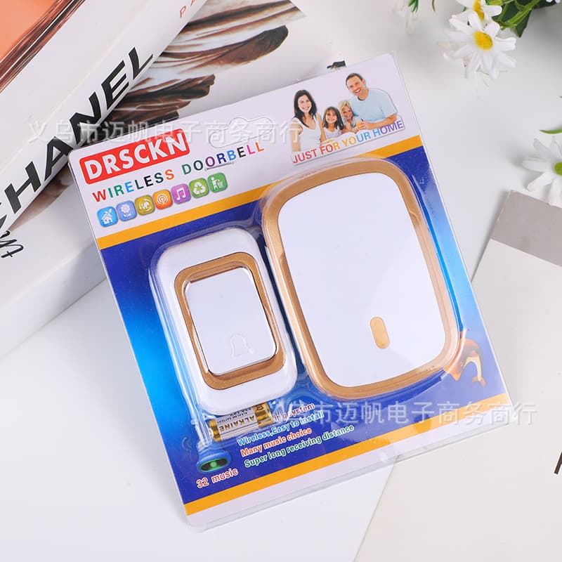 Home Wireless Remote Doorbell Long Range Remote Control AC Digital Music Doorbell Elderly Patient Caller