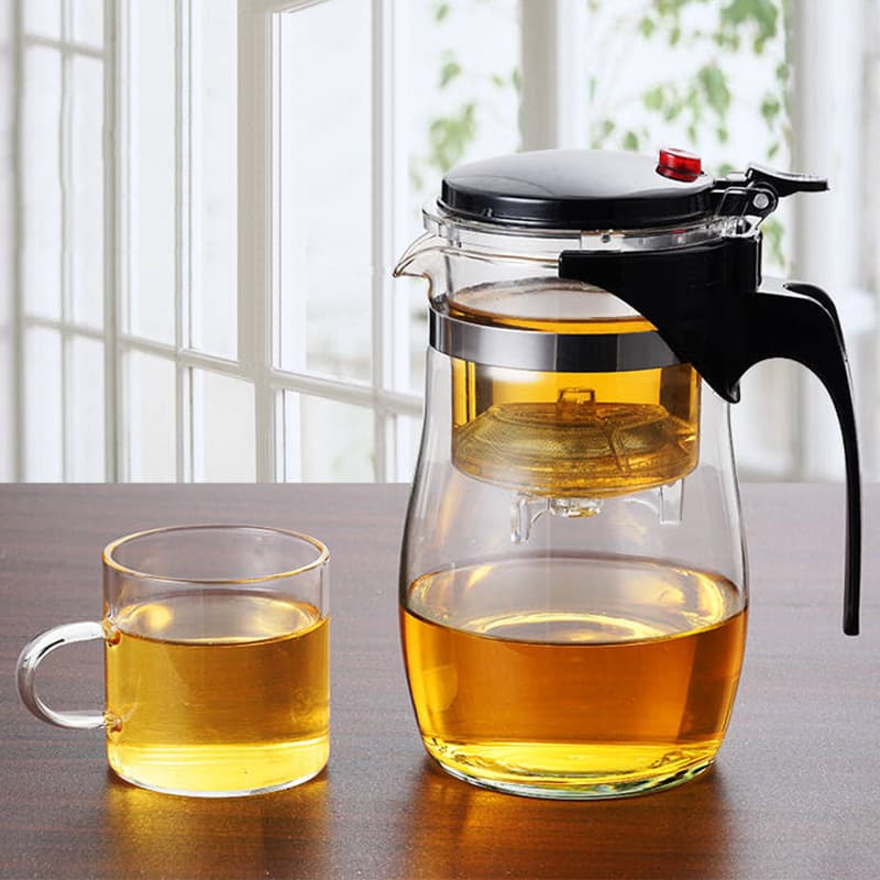 Piao Yi Cup Teapot Glass Teapot Single Pot Household Set Tea Cup Tea Set Tea Cup Exquisite Cup Logo Printing
