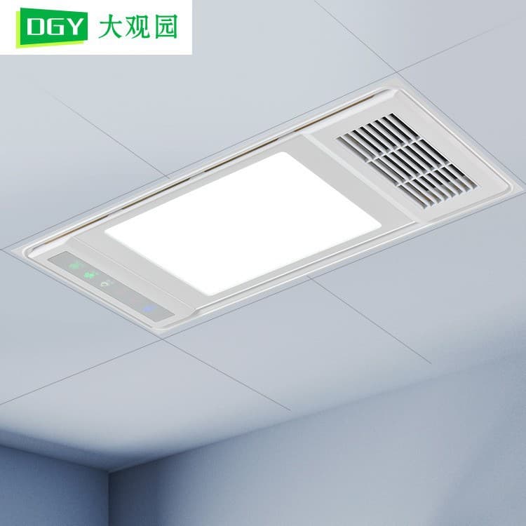 Bathroom Heater Integrated Ceiling Bathroom Light Warm Air Machine Exhaust and Lighting Integrated Toilet Recessed Heater 503L
