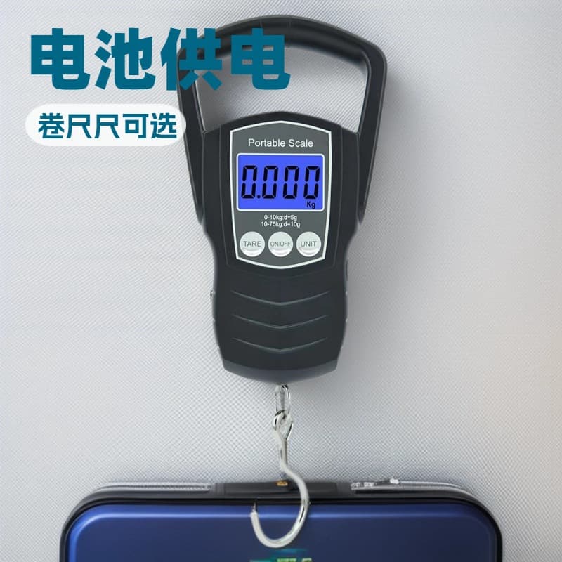Accurate Rechargeable Portable Electronic Hook Scale for Home Use, Grocery Shopping, Fishing, and Luggage Weighing