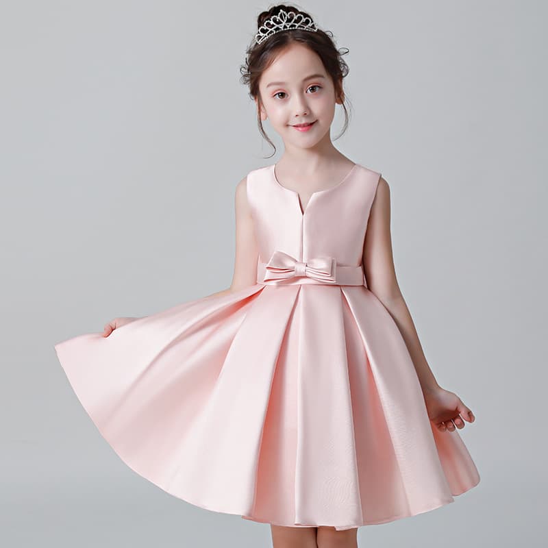 New Summer Short Children's Formal Dress Flower Girl Wedding Host Runway Dress Princess Gown for Girls