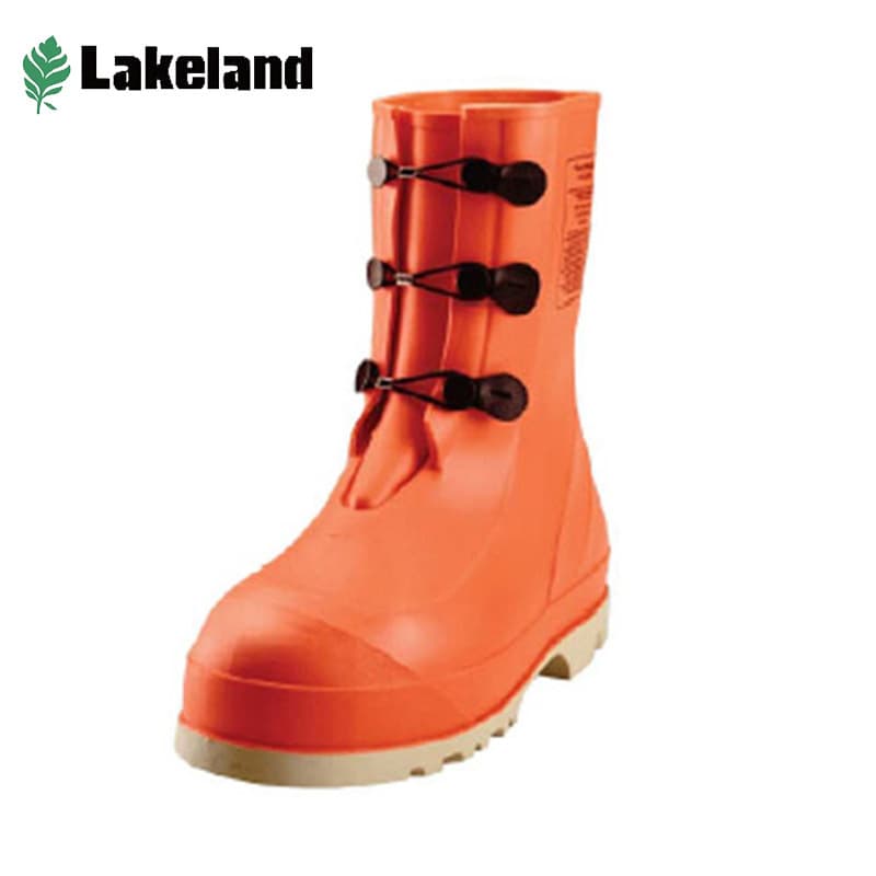 Lakeland 82330 HazProof High-Visibility Bright Orange Impact, Anti-Impact, and Puncture-Resistant Chemical Boots