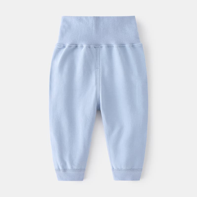 Children's spring and autumn trousers, pure cotton underwear, high-waisted baby pants, retro cotton and wool base layer