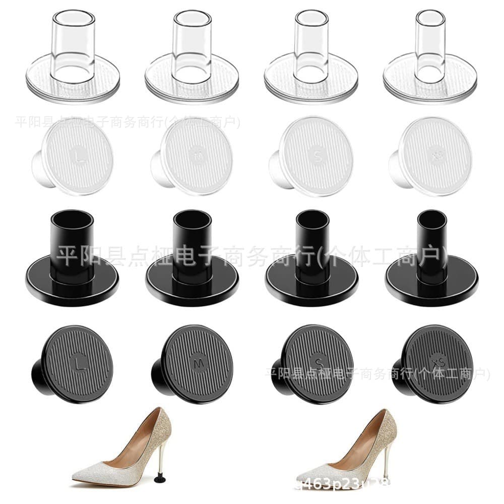 Cross-border High Heel Shoe Heel Protector PVC Anti-slip Anti-wear Silent Heel Cover Heel Protector
