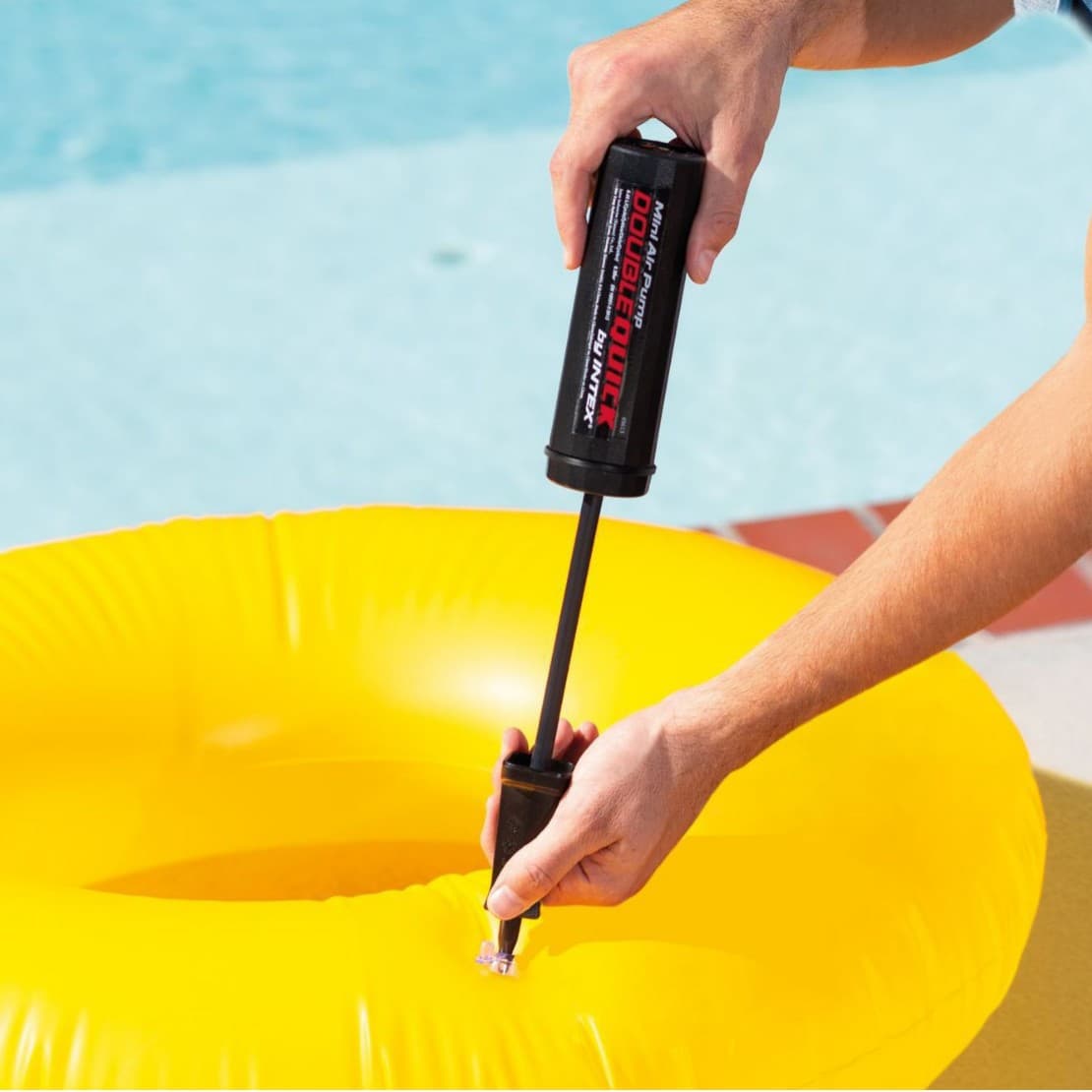 INTEX69613 Mini Hand Pump, Effortless Inflation, Air Pump for Inflatable Pools and Balls