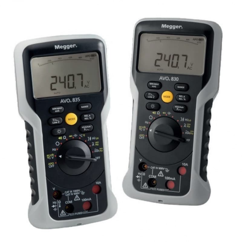 Megger AVO® 830 and 835 High-End Multimeters [Genuine UK Product] Megger Multimeters