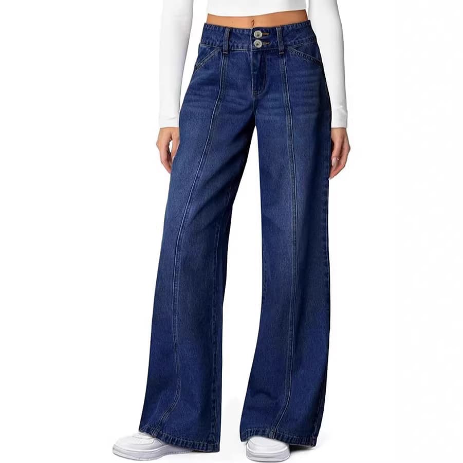 European and American 2025 new products Amazon cross-border foreign trade summer casual slimming jeans for women slim-fitting butt-lifting trousers for women