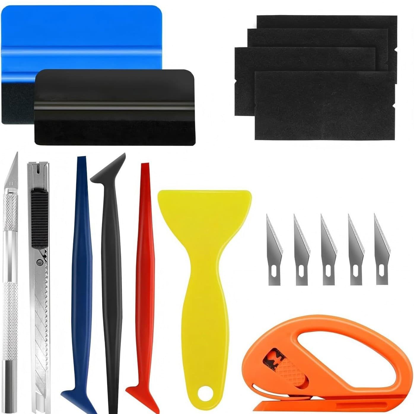 Kunais Car Tint Tool Kit Cross-Border Glass Protection Film Installation Tool Vehicle Vinyl Wrap Tool