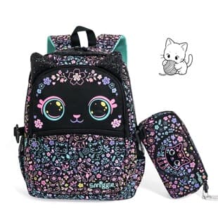 Smiggle Backpack Girl Magic Backpack Meow Wish Stationery Bag Large Capacity Weight-Reducing Pencil Case Set Lightweight