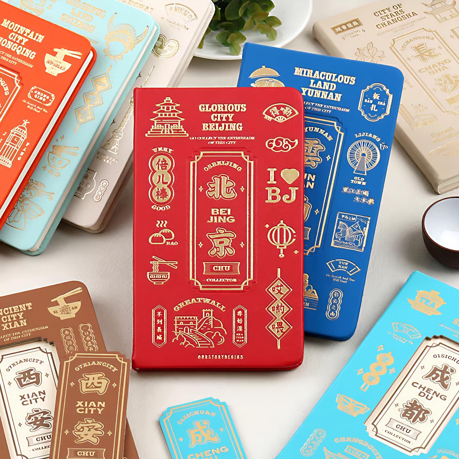 First-class urban collector travel book blank hardcover travel check-in souvenir book stamped plan book wholesale