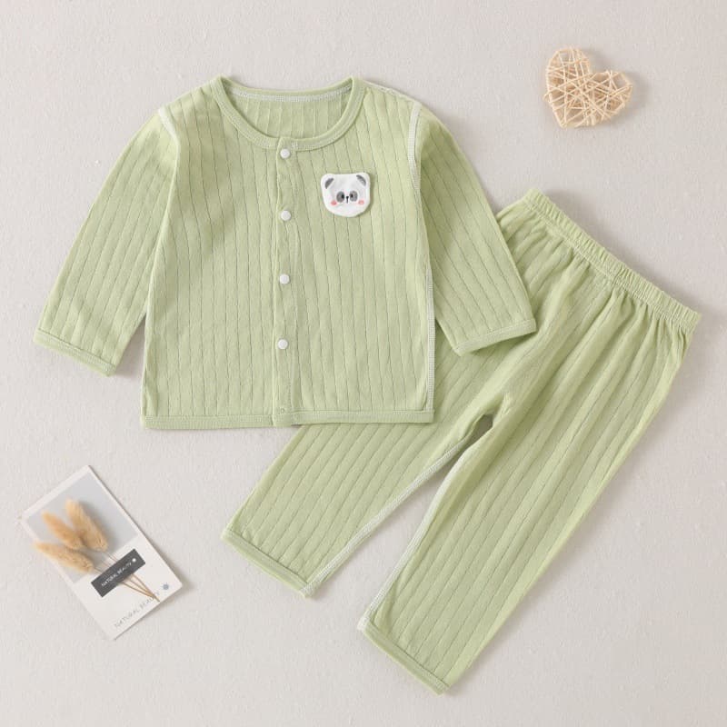 Baby Homewear Set Long Sleeve Four-Season Lightweight Baby Summer Air Conditioning Pajamas Newborn Infant Clothing