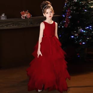 Girls Dress 2026 Summer New European American Sleeveless Runway AliExpress Fashion Violin Child Dress