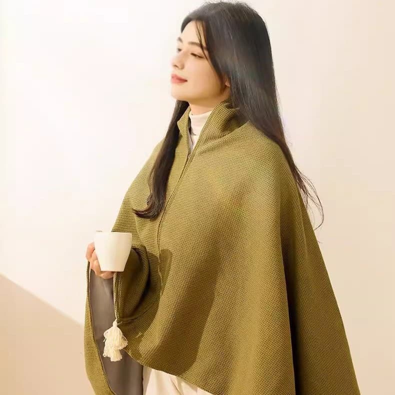 Electric blanket, heated shawl, USB-compatible, washable, leg-covering shawl, new cross-border product, green electric blanket, other products.