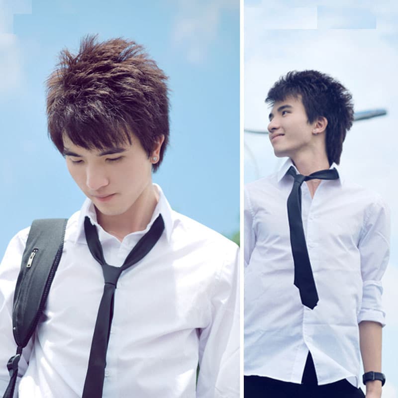 Men's College Student Korean Style Plus Size School Uniform DK Long Sleeve Shirt JK Loose Fit
