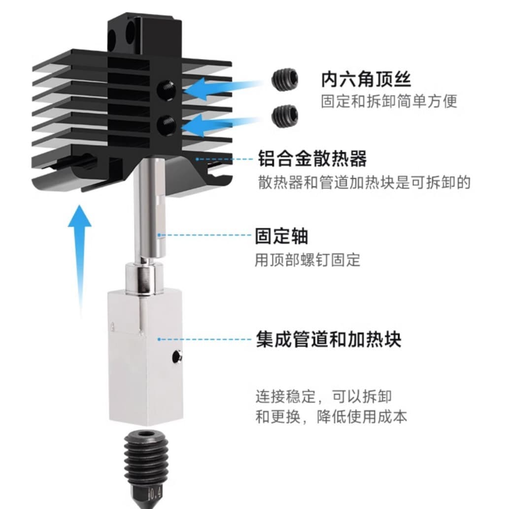 3D Printer Bambu X1/P1P/P1 A1 A1mini Extruder Hotend Hardened Steel Brass Nozzle