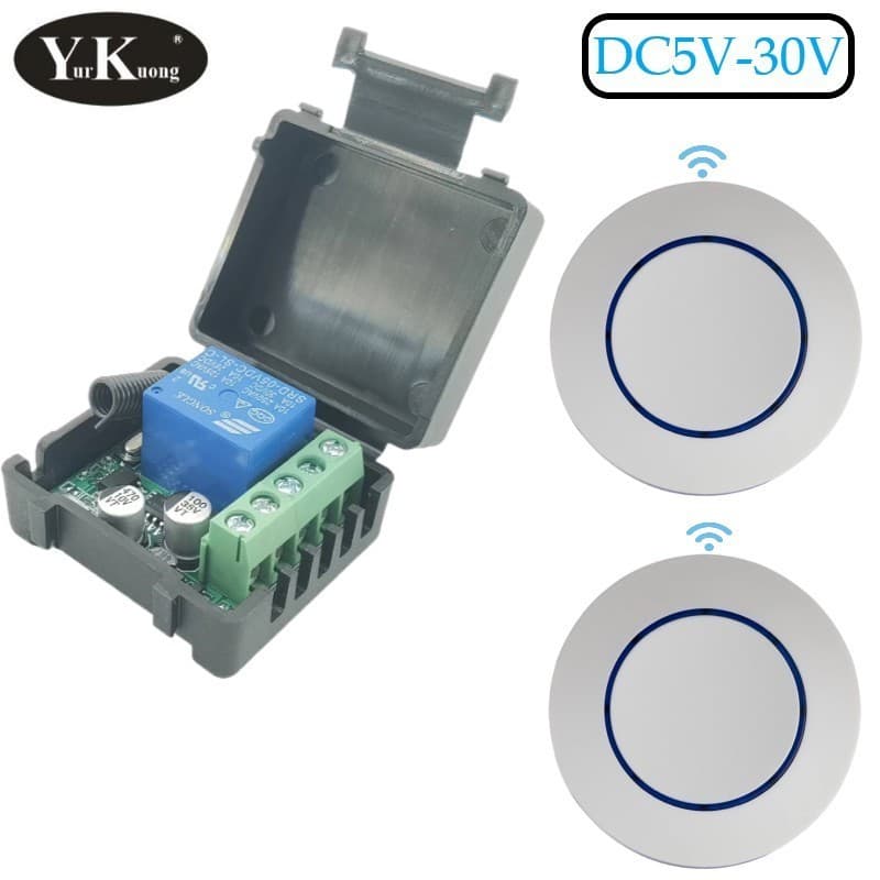 DC5V6V9V12V24V remote control switch access gate light signal line wireless switch 5V-30V433