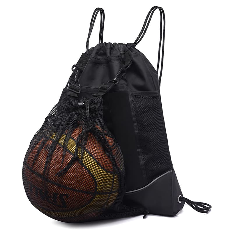 Drawstring Backpack for Basketball, Training, Football, Custom Logo Sports Bag, Polyester Double-Shoulder Backpack