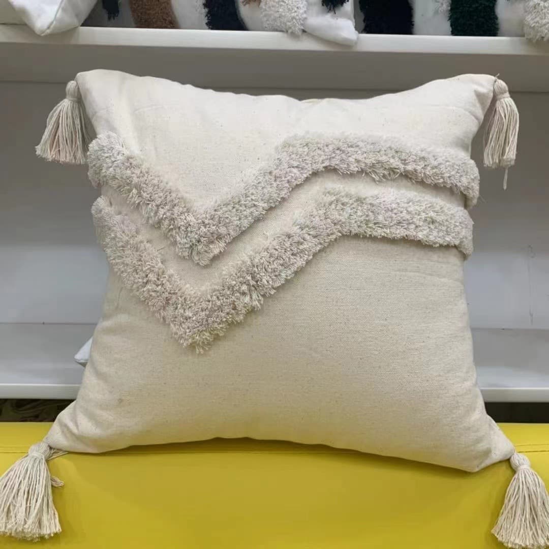 Factory Direct Export Embroidered Cushion Cover Nordic Style Luxury Sofa Hotel Decorative Throw Pillow Case