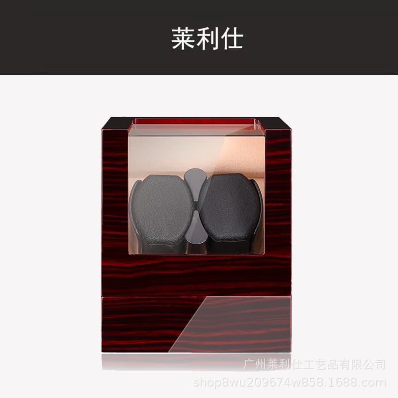 Luxury Watch Packaging Box Set High-end Watch Storage Case Leather Material Black Color Customizable Logo Engraving