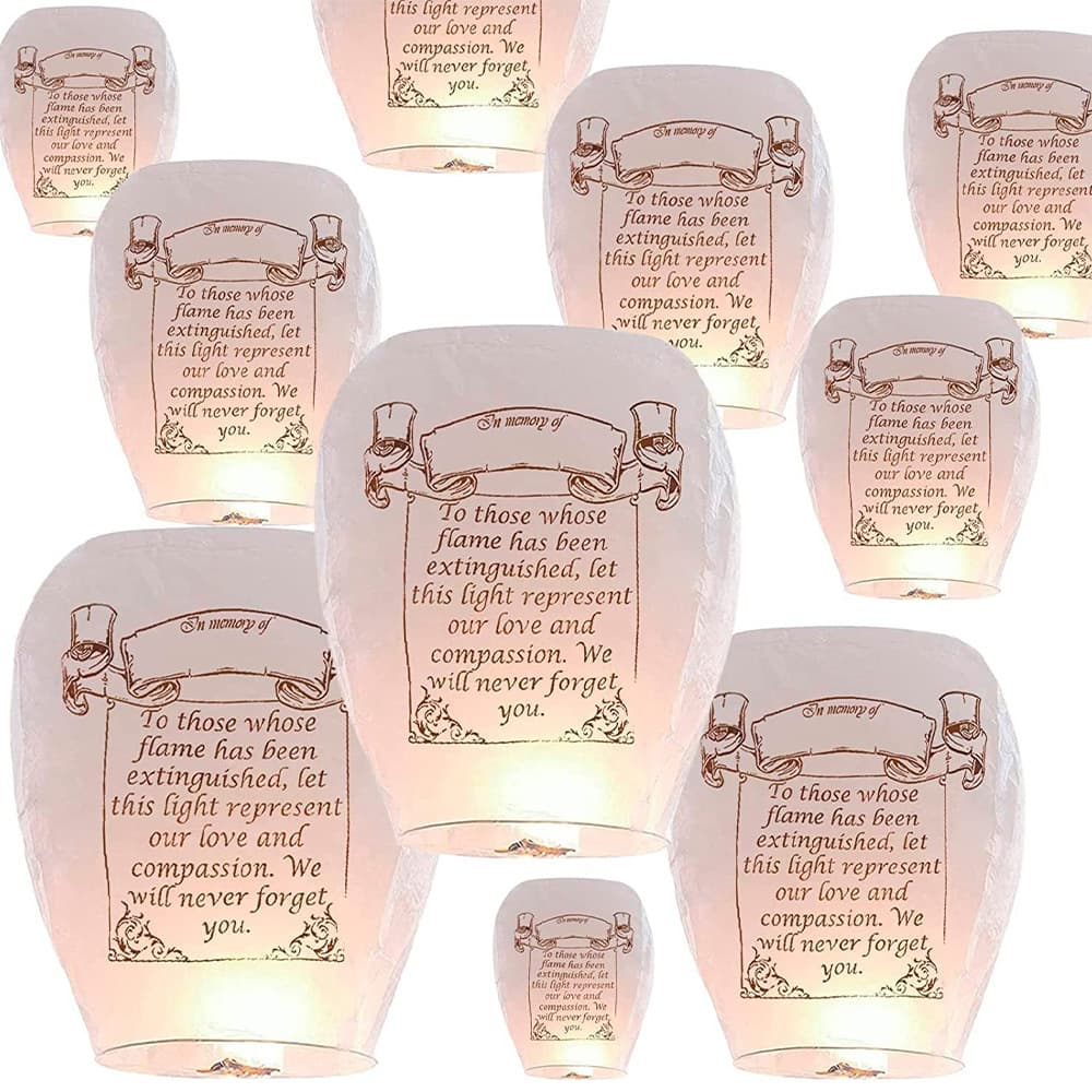 Cross-border Kongming lanterns with inscriptions, Chinese lanterns, flame-retardant wishing lanterns, flame-retardant wishing and blessing lanterns, commemorative engraving lanterns.