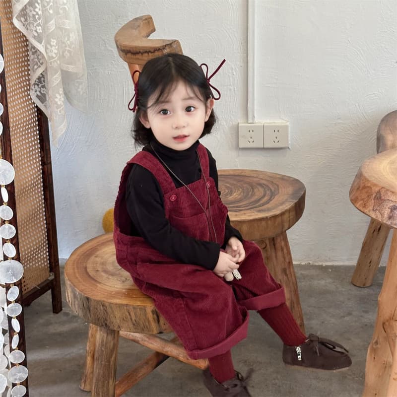 Children's Corduroy Overalls Spring and Autumn New Style for Boys and Girls Korean Fashionable Versatile Baby Jumpsuit