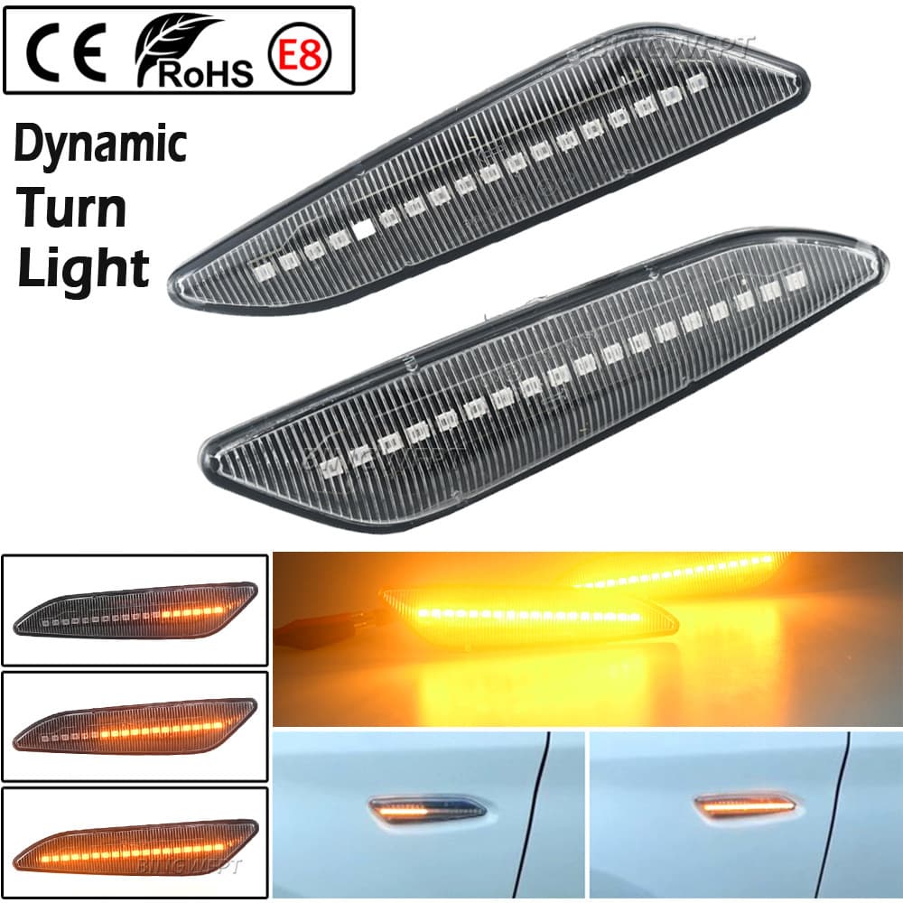 Two LED Sequential Side Turn Signal Lights 60686516 for Alfa Romeo 147 156