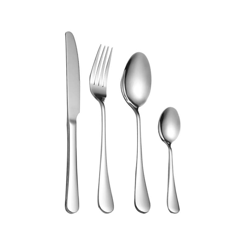 304 Stainless Steel Spoon for Home and School Use, Long Handle Stirring Spoon, Coffee Spoon, Dessert Spoon, Fork, Round Spoon