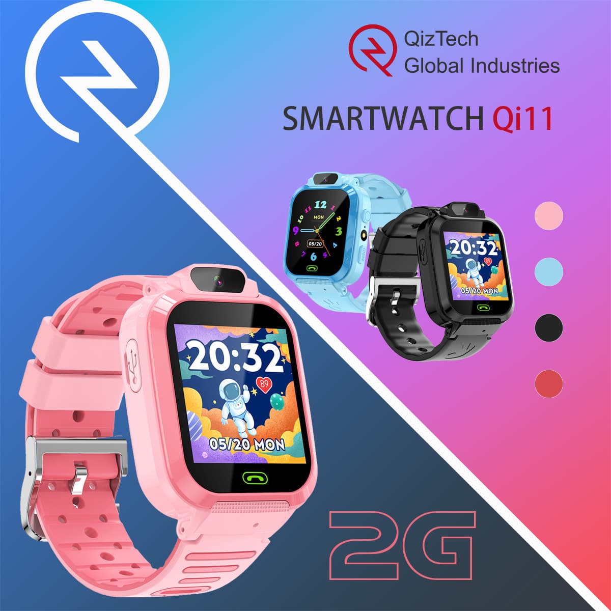Cross-border Smart Watch with SIM Card Slot for Calling, Emergency SOS, GPS Tracking, New Kids Phone Watch