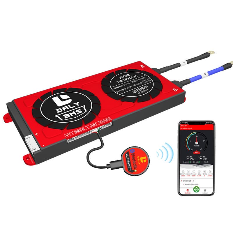 Dali BMS Smart Lithium Battery Protection Board 7S 24V with Bluetooth Communication CAN/485/CAN Function App
