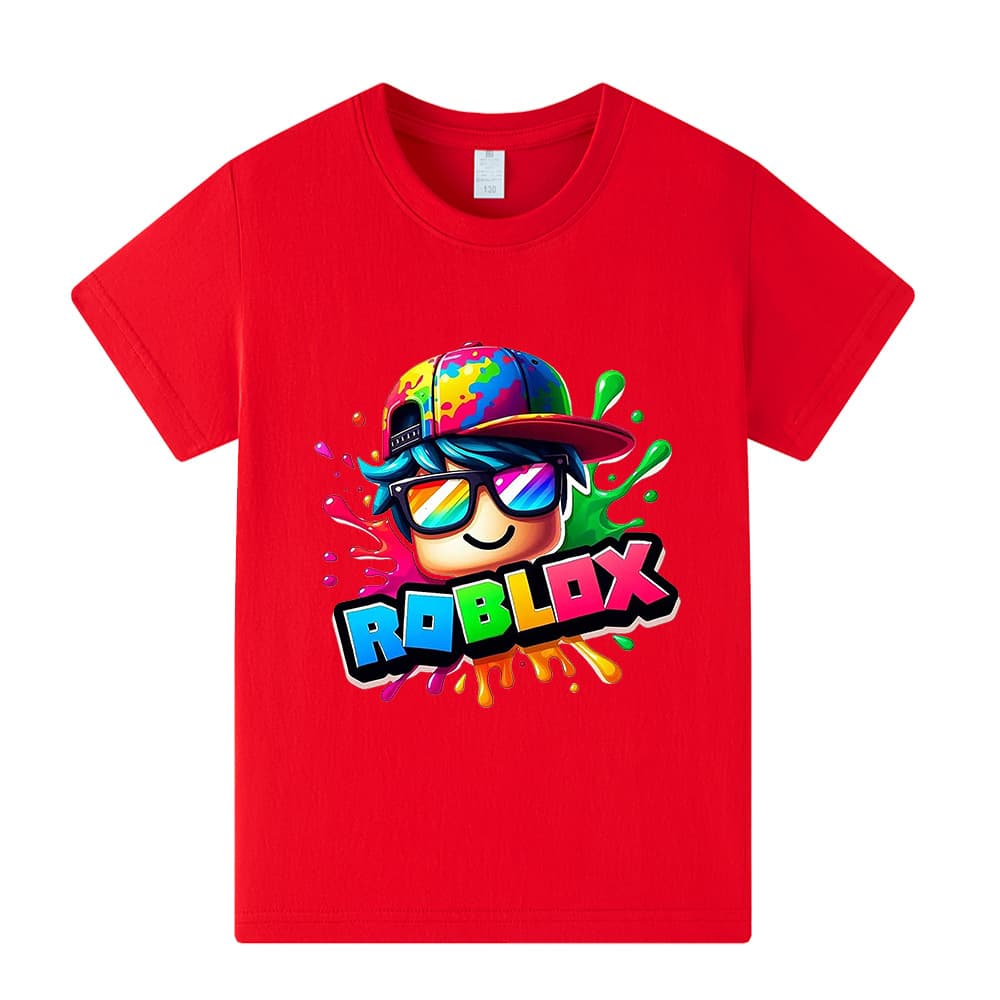 Roblox/Roblox printed pattern children's short-sleeved T-shirt top A1432