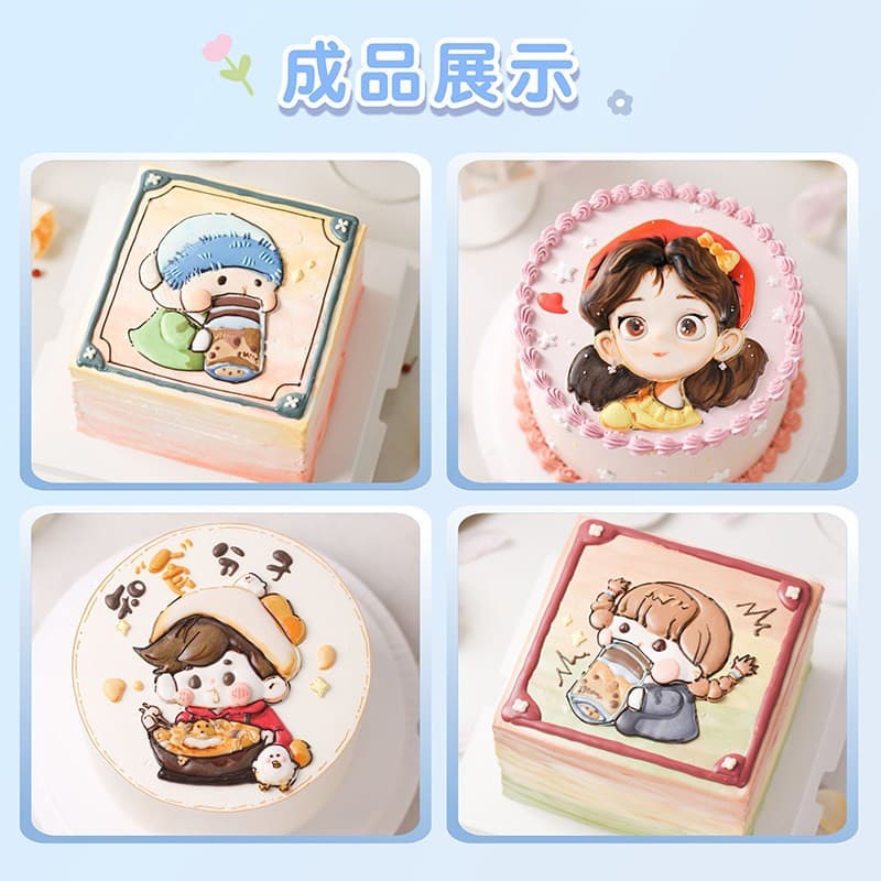SHANIABELLE piping gel for transfer writing, drawing, piping, 3D figurines, buttercream, and fondant baking ingredients