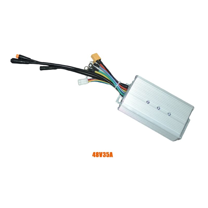 48V 35A Square Wave Controller Compatible with 1000W Motor for Lithium Battery Assisted Folding Bike Electric Bicycle Conversion