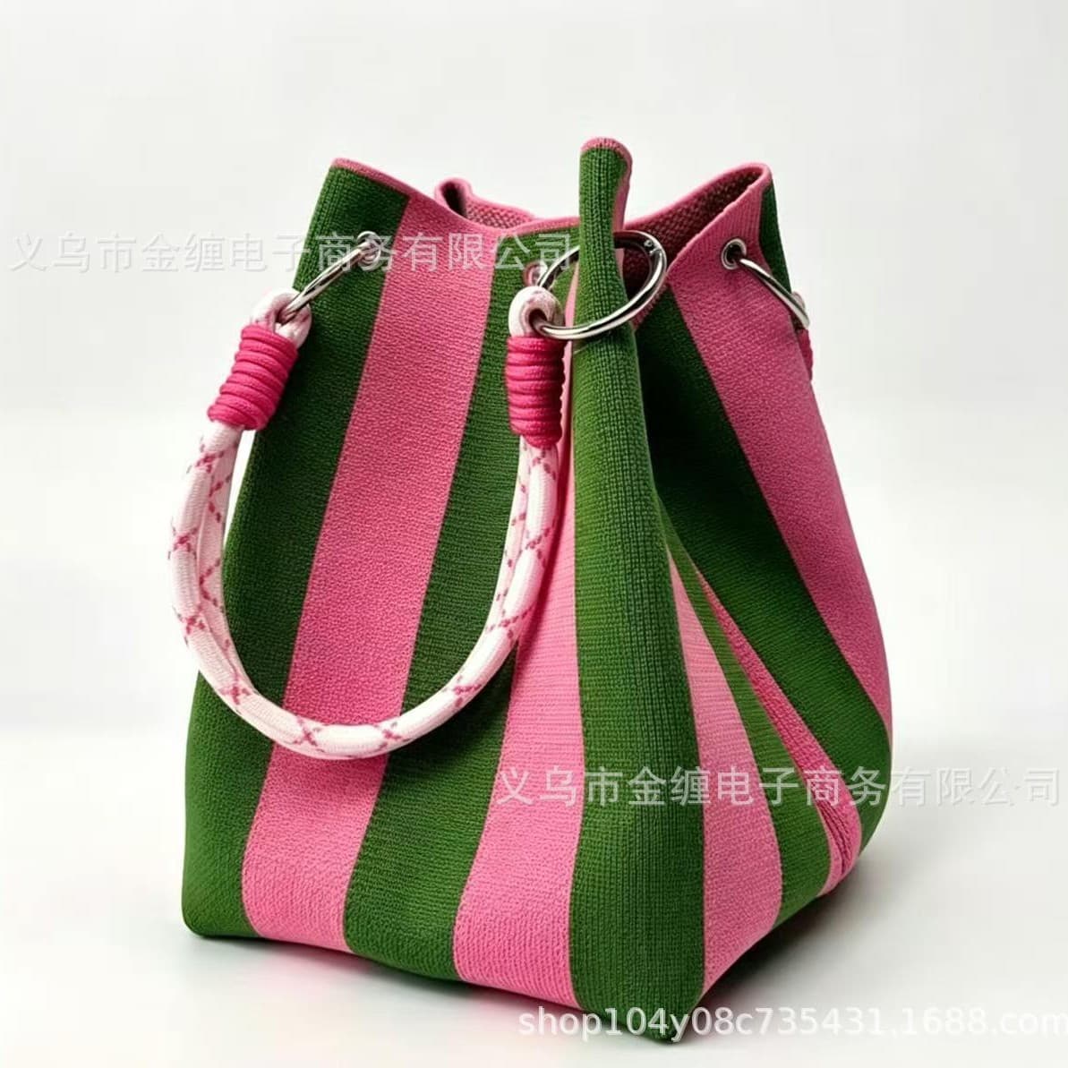 Boho Crochet Bucket Bag for Women