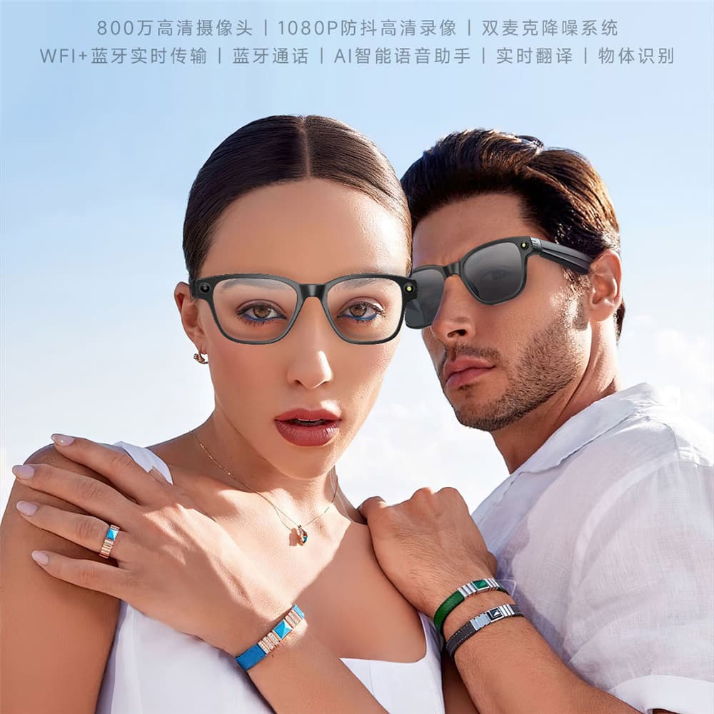 Cross-border L801 Smart Translation Glasses 2026 New 800w Voice Call Bluetooth Glasses HD Video Recording