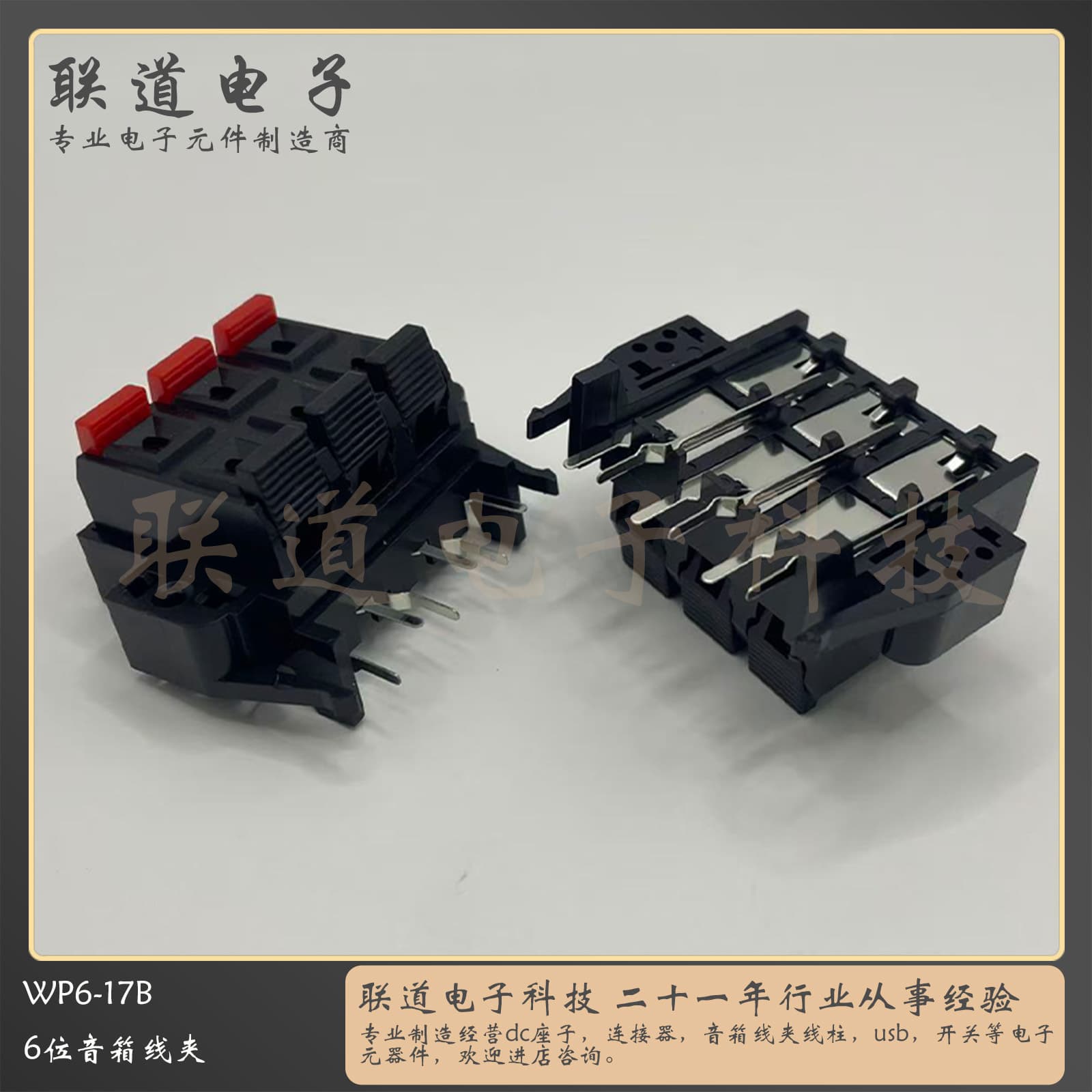 Connection Clip WP6-17B Speaker Audio Terminal External Connection Base LED Aging Test Clip