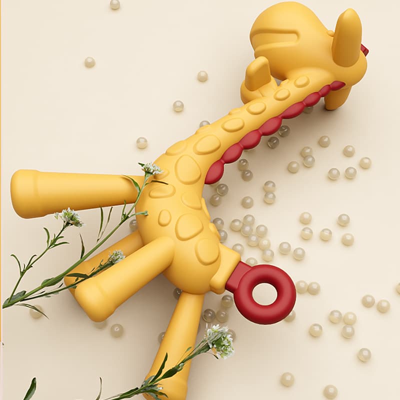 Baby Gum Giraffe Teether - Baby Anti-Biting Tool - Silicone Gum Toy for Babies