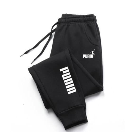 Men's Sweatpants New Fall/Winter Casual Joggers with Fleece Lining, Unisex Street Style Long Pants
