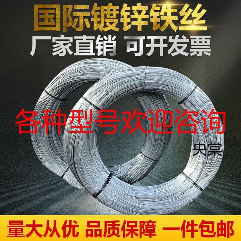 Anti-Rust Hot-Dip Galvanized Iron Wire Wholesale Household Curtain Hanging Clothesline 8/26 Gauge Construction Fine Wire DIY Flexible