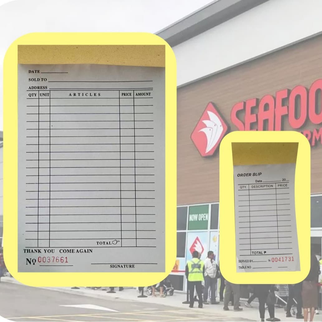 Philippines Southeast Asia Order Forms, Receipts, Delivery Slips, RECEIPT ORDER SLIP INVOICE