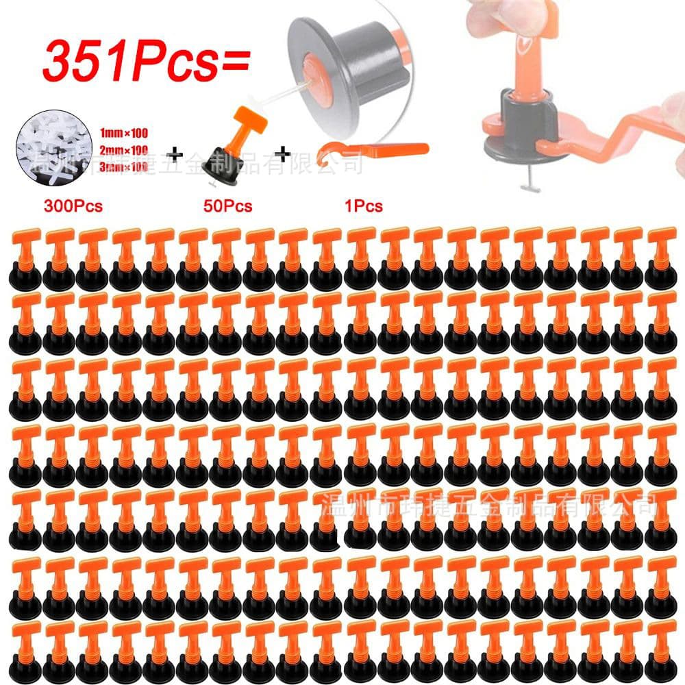 Cross-border 351pcs/bag tile leveling tool T-type adjuster with cross spacers for floor and wall tile positioning