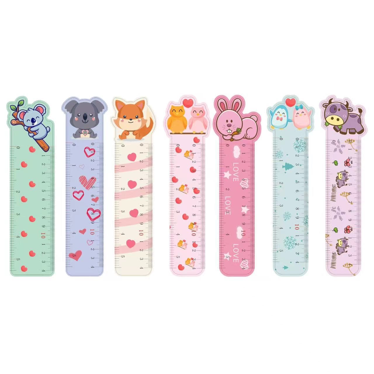 New Valentine's Day Heart Ruler Cartoon Study Bookmark Advertising Ruler Custom Made Valentine's Day Halloween Christmas Ruler