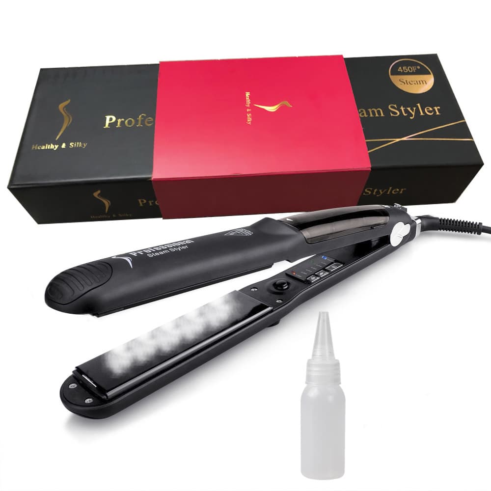 Cross-Border Steam Hair Straightener, Spray Steam Hair Straightener, Ceramic Hair Curler, Electric Hair Straightener, Professional Salon Straightener