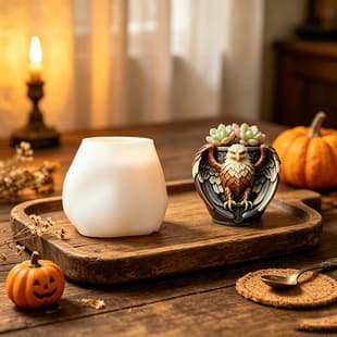 Eagle Flower Pot Mold Scented Candle Silicone Mold DIY Resin Plaster Figurine Succulent Pot Mold