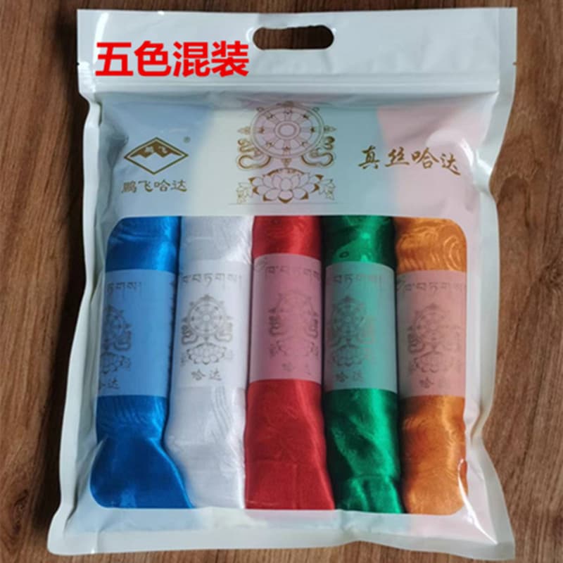 Manufacturers with large wholesale quantities will be given preferential treatment. Jacquard dark flowers with eight auspicious colors in five colors are hand-rolled. Sihada Tibetan style.