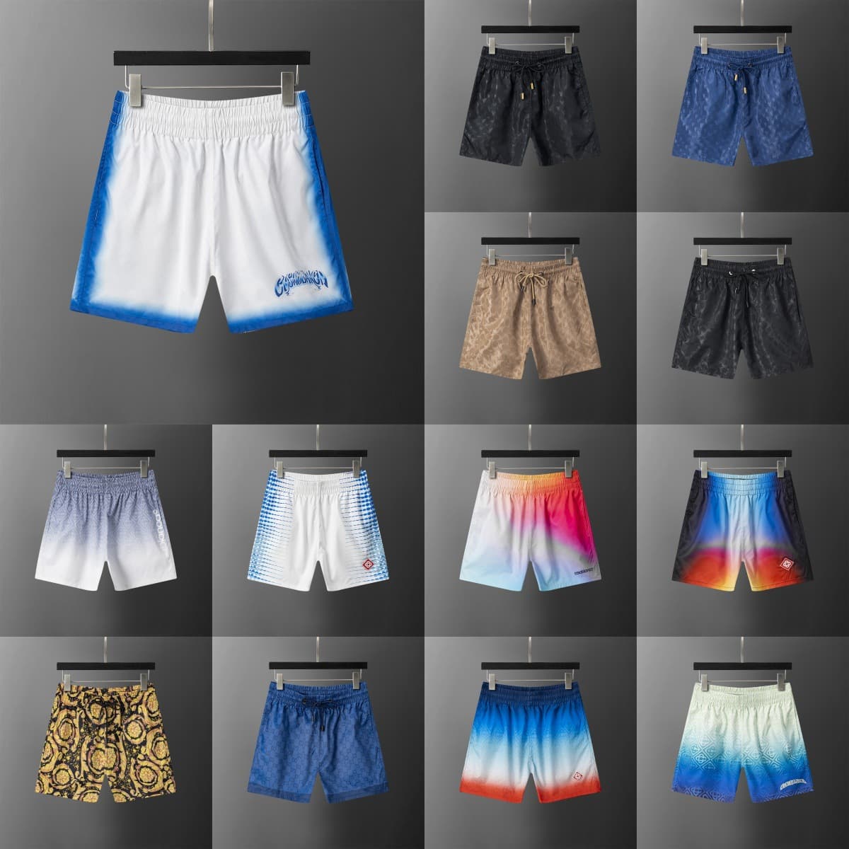 Quick-Dry Beach Shorts for Cross-Border Sales, European and American Hot-Selling Style with Inner Mesh, Summer New Arrival for Men and Women