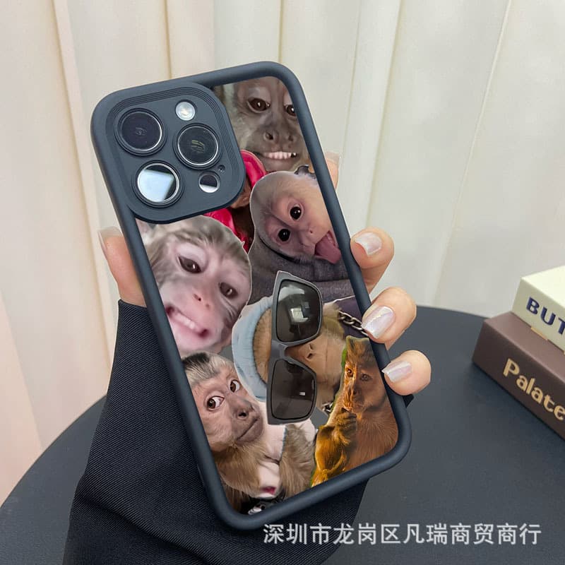 Monkey suitable for Apple 16PROMAX mobile phone case iphone11/2/3/4/15/xr/xsmax protective cover