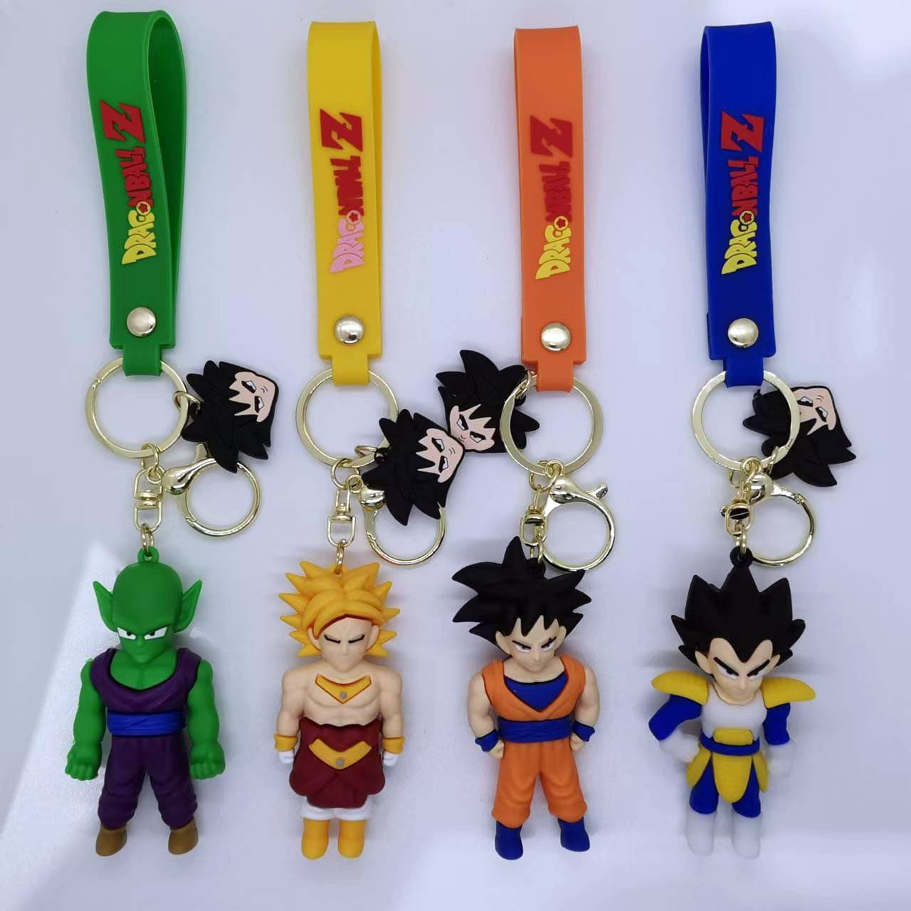 New Anime Cartoon Dragon Ball Generation 2 Keychain Pendant Couple Bag Car Key Chain Accessory Gift